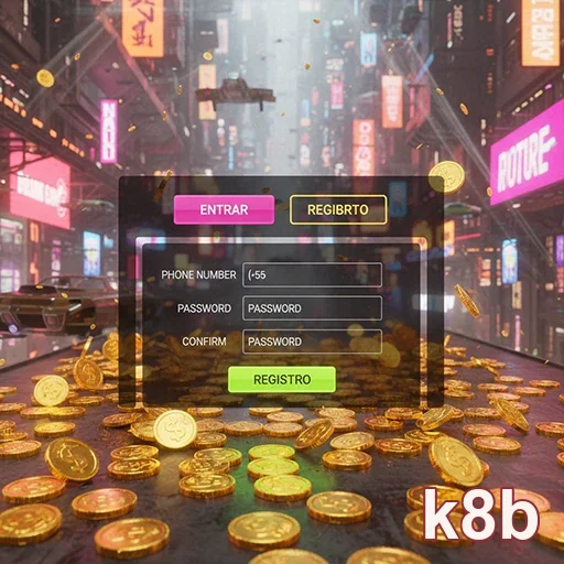 Ilustração de Descubra o aplicativo cassino k8b para acesso móvel seguro