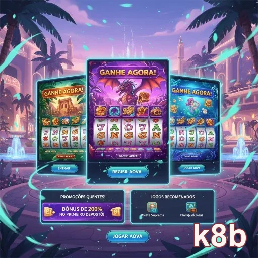 Ilustração de Acesse o cassino online k8b com login ágil e seguro