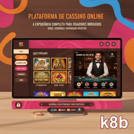 Ilustração de Explore a Segurança e a Confiança da k8b em Jogos VIP